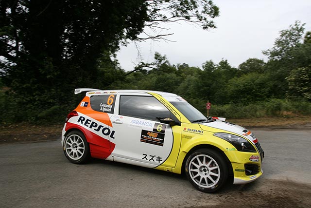 Karl Kruuda, piloto Suzuki en el Rallye de Ferrol