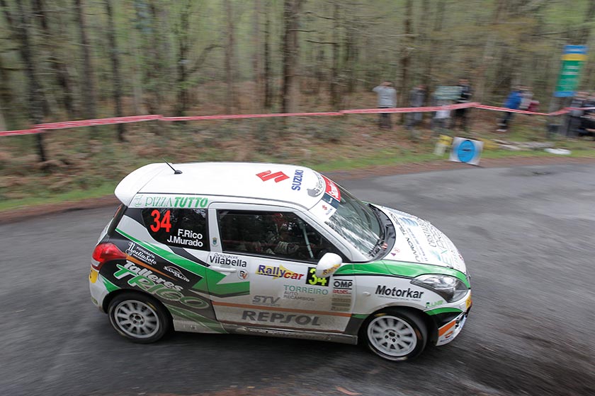 Fernando Rico ganador de la Copa Suzuki Swift en el Rallye de Ferrol