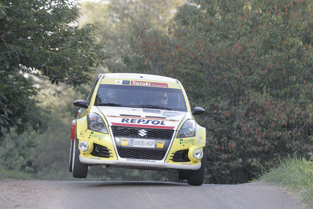 Adrián Díaz y Gorka Antxustegi en el 38 Rallye San Froilán