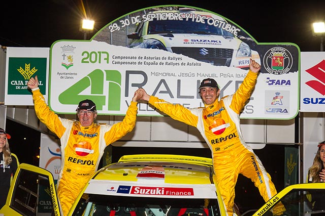 Joan Vinyes y Jordi Mercader, segundos en el 41 Rallye de Llanes