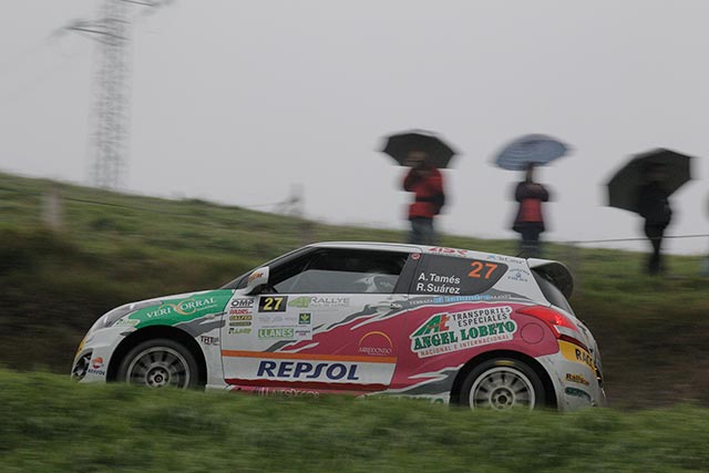 Alfredo Tamés se impone con autoridad en el Rallye de Llanes en la Copa Suzuki Swift