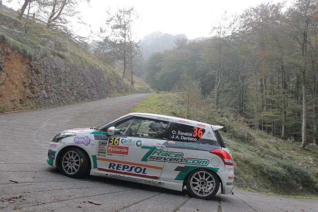 Victoria de Oscar Sarabia dentro la Copa Suzuki Swift en el 39 Rallye Blendio Santander