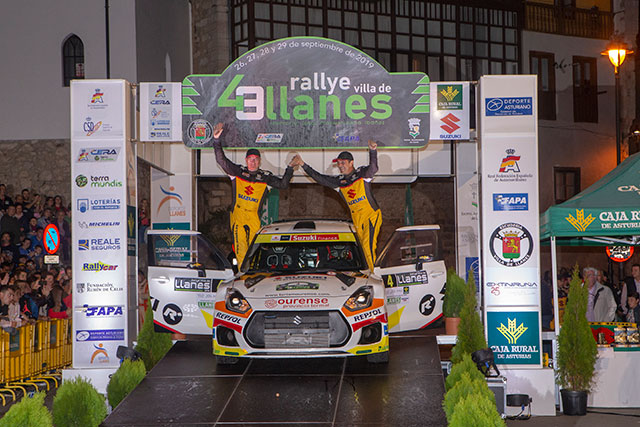 Nuevo podium de Joan Vinyes y Jordi Mercader en el 43 Rallye Villa de Llanes